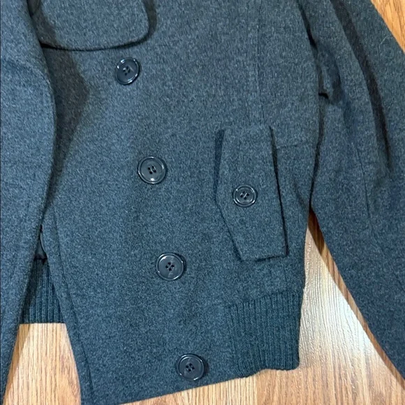 Moda International Dark Gray Pea Coat - Picture 5 of 10